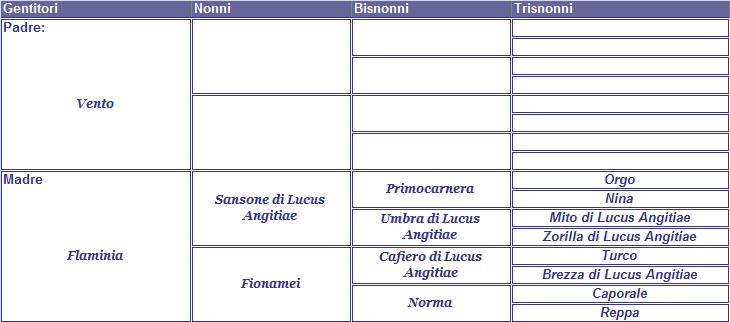 clicca per nascondere il pedigree